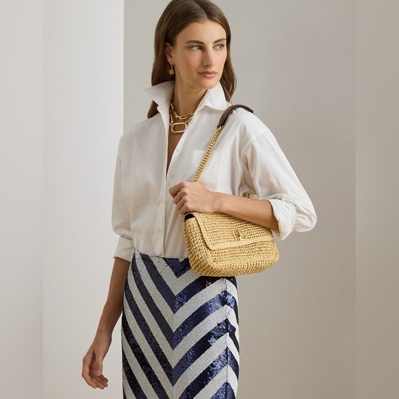 Lauren Ralph Lauren Woven Sophee Crossbody Bag - Picture 6 of 6